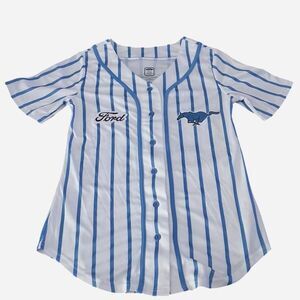Ford Women's White and Blue Jersey